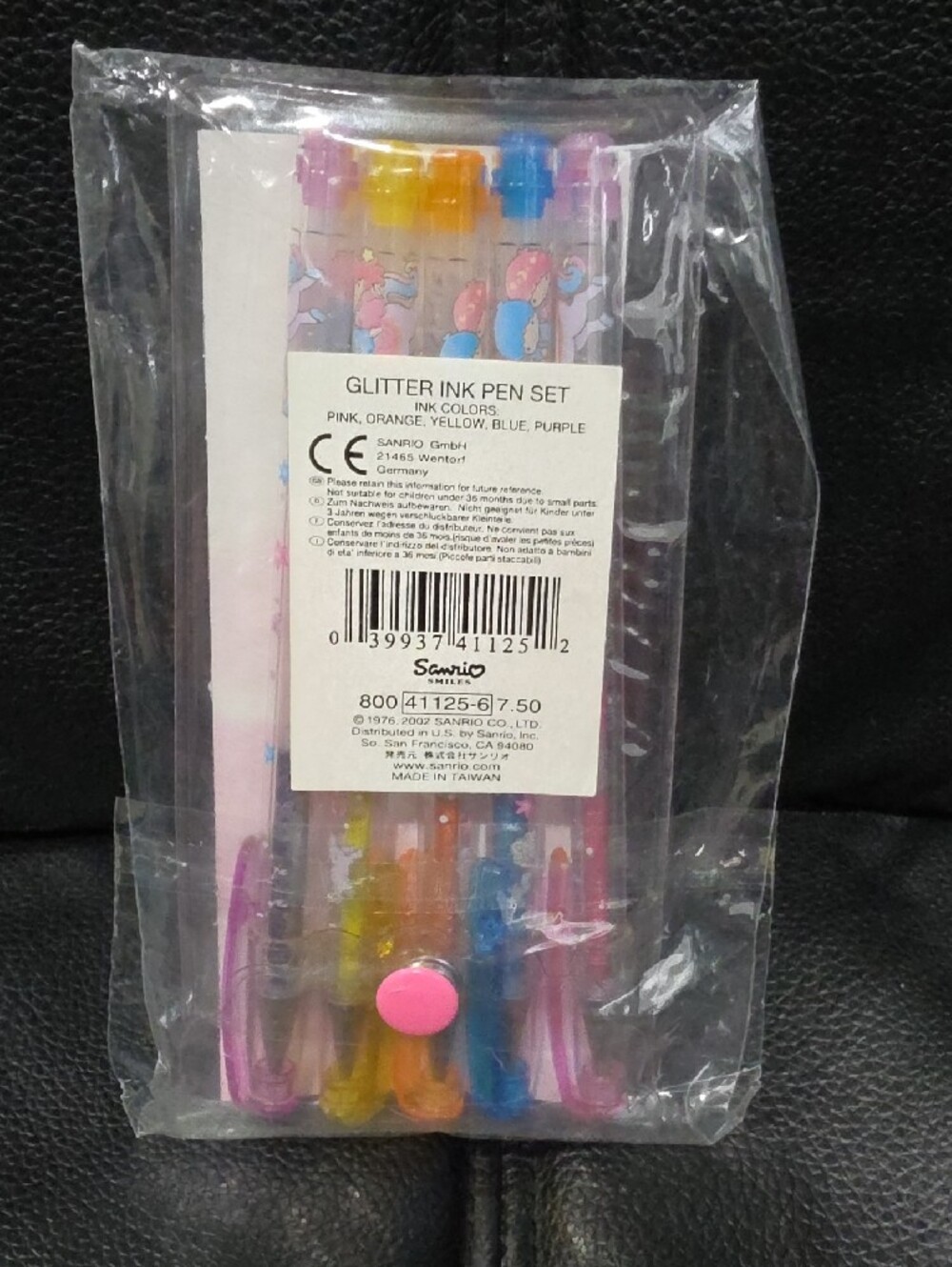 Vintage Sanrio Little Twin Stars Glitter Ink Pen Set - Picture 3 of 3